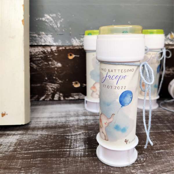 segnaposto bolle di sapone bambini ecofattoart